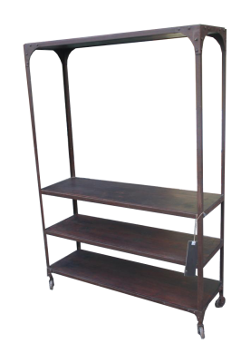 Etagere industrial ferro e legno